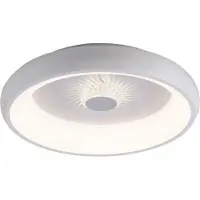 JUST LIGHT Plafonnier à DEL - blanc - Ø 45 cm - plastique - métal - à intensité variable