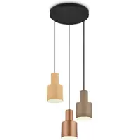 TRIO Lampe suspendue design Agudo 3 lumières