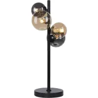 Paul Neuhaus Lampe de table LED POPSICLE à 4 ampoules, verre fumé, douille G9 remplaçable, salon, salle à manger, cuisine, couloir, bureau