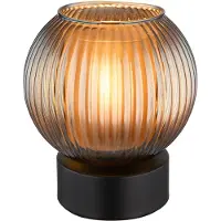 Globo Lampe de table Zumba verre fumé Ø 15cm