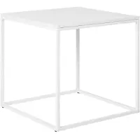 House Nordic Vita table d'angle blanche.