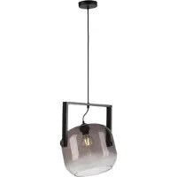 JUST LIGHT Suspension Cup 2.0, une lumière, verre fumé