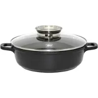 Elo Alucast Plat à four avec couvercle en verre et poignée aromatique Ø 32 cm 19632