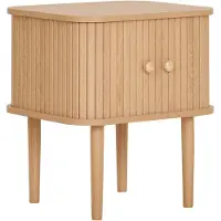 House Nordic Nikko table d'angle 2 portes pin naturel.