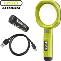 Ryobi Lampe loupe rechargeable 4 V USB-LITHIUM RML4-120G pour des travaux de détail précis