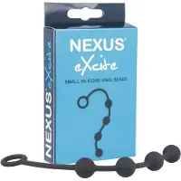 Nexus Excite - Petit gode anal perlé noir