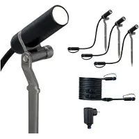 Paulmann Spots , Plantini, dimmable, Noir, Métal, Moderne