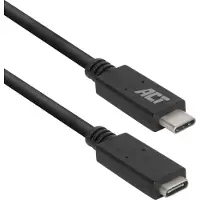 ACT Câble d'extension USB 3.2 Gen1 C mâle - C femelle 2 mètres AC7412