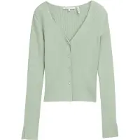 Tom Tailor Knit Rib Cardigan Vert S Femme