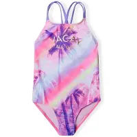 MINOTI Maillot de bain bleu clair / vert clair / violet foncé / rose néon