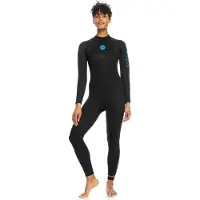 Roxy 4/3 Mm Sr School Woman Long Sleeve Back Zip Neoprene Suit Noir 6 Femme