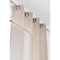 Linder Solingen Voilages VOILE DE LIN - Blanc - 145x260 cm