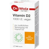 Dr. Wolz Vitamine D2 1000 I.U. gélules végétaliennes, 60 gélules