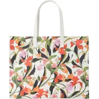 Ted Baker sac shopper sac à épaule Florish Floral Printed Extra Large Icon Bag Cream écru coloré