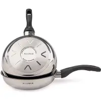 KLAMER poêle à frire 20cm, poêle à induction antiadhésive, revêtement premium, poêle professionnelle universelle de haute qualité