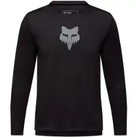FOX Garçons, Maillot de cyclisme, Yth Ranger LS Jersey Head (140, 146), Noir, 140, 146
