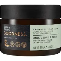 BAYLIS & HARDING Goodness Oud, Cedar & Amber gommage au sel corps 450 g