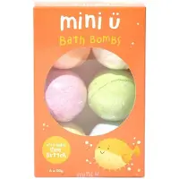 MINI U , boules de bain effervescentes, 6 x 50 g