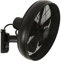 Beacon Lighting Ventilateur mural noir Breeze Wall Fan Ø 46 cm