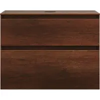 Burgbad Lin20 meuble sous-lavabo avec plan de toilette, 2 tiroirs, 802x487x661mm, WWYI080F5359
