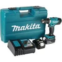Makita DDF487RTJ -Perceuse Visseuse Sans-fil - 18 V Li-ion - 2 Batteries 5,0 Ah - Makpac - 13 Mm