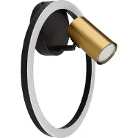 Globo Lighting Applique murale métal noir mat, LED