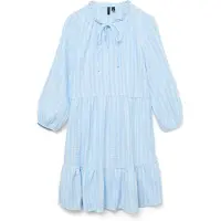 Vero Moda Nanna Long Sleeve Midi Dress Bleu XS Femme