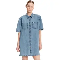 GUESS Robe courte OVERSIZE SS DRESS femmes - Bleu - EU M