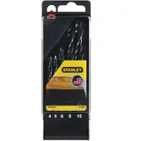 Stanley sta56001-qz Drill Bit - Embouts de perçage (perçage, bois, 4/5/6/8/10) (10 mm, 4, 5, 6, 8)