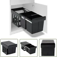 The Living Store Collecteur de déchets Soft-Close 36 L
