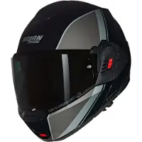 Nolan N120-1 Verniciatura Speciale 341 Noir Gris Argent Brillant Casque Modulable Taille M