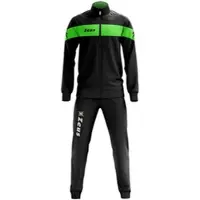 Zeus Tuta Apollo Hommes Survêtement Noir Néon Vert