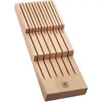 Zwilling Porte-couteaux pour tiroirs, insert pour tiroirs, pour 12 couteaux, 41 x 15,5 x 4,8 cm, bois