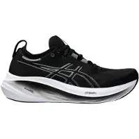 Asics Chaussures Asics Gel-Nimbus 26 Extra Wide Noir Gris SS25, Taille 44,5 - EUR