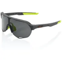 100% S2 Sunglasses Noir Smoke/CAT3
