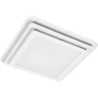 Ledvance ORBIS SPIRAL LAYER CL LED plafonnier, blanc, 24W, 3000lm, 45x45cm, distribution lumineuse très homogène, lumière directe & indirecte, module LED intégré, longue durée de vie, 3000K