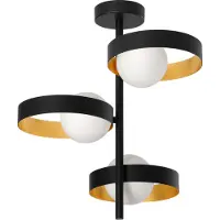 Ledvance Deckenleuchte Lampe Decor Memphis Ceiling Schwarz/Gold Ø 42,5cm max. 3 x 28W G9