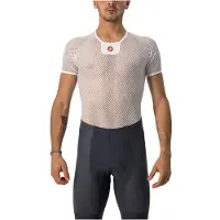 Castelli Core Mesh 3 Short Sleeve Base Layer Blanc L-XL Homme