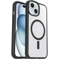 Otterbox React iPhone 15, 14 et 13 Back Cover avec Aimant MagSafe Transparent Bord Noir