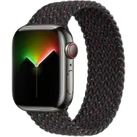 Apple Bracelet Solo tressé pour Watch | 38/40/41/42 mm - Taille 4 - Black Unity
