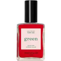 Manucurist Paris Green Poppy Red Natural Classic Nail Polish 9-Free (Rouge Coquelicot)