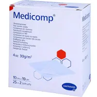 Medicomp Compresses stériles non tissées 10 x 10 cm 4 couches 25x2 pc(s) Compresses