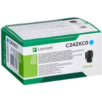 Lexmark C242XC0 - Cyan - Toner - Très grande capacité