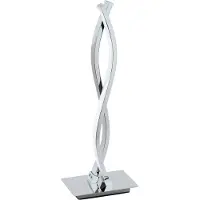 Eglo 96105 Lasana 2 LED Lampe de table 46cm 1500lm Chrome Blanc