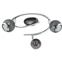 Eglo Bimeda LED nickel Plafonnier à trois lampes