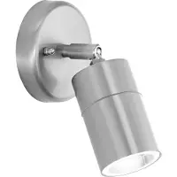 Eglo Lampe murale à LED d'extérieur Stockholm 1 5 W Argenté 93268