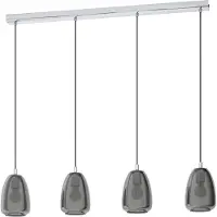 Eglo Lampe de salle à manger en verre Alobrase