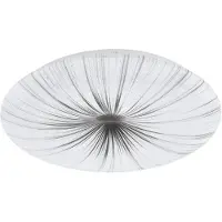 Eglo Plafonnier LED 24W 2400 lm 3000 K Ø 41 cm Nieves blanc/argenté