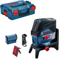 Bosch GCL 2-50 C SOLO 12 V Li-Ion Batterie Laser À Croix/point Dans Un Coffret L-Boxx - Rouge - 20 M