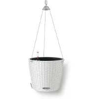 Lechuza Jardinière suspendue NIDO Cottage 28 ALL-IN-ONE Blanc